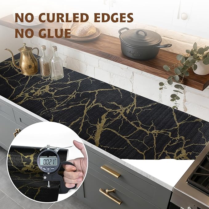 2-Layer Drawer and Shelf Liner for Kitchen Cabinet: 17.3in X 20Ft Non Slip - Image 8