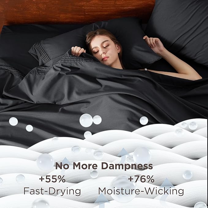Bedsure Deep Pocket Twin Sheets Set - Image 3