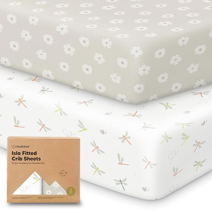 KeaBabies 2-Pack Baby Crib Sheets by KeaBabies