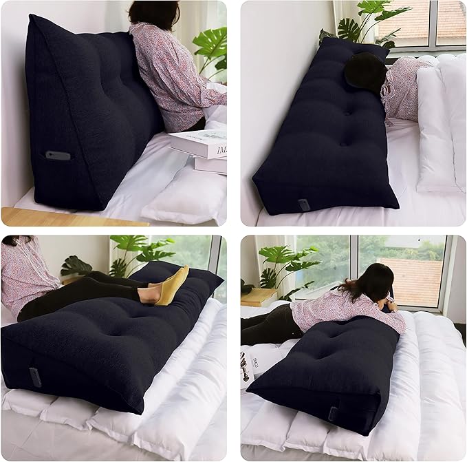 11 lbs Thickened Headboard Pillow Wedge Pillow Headboard Reading Pillow Bed - Image 3