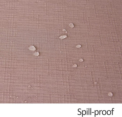 maxmill Square Tablecloth Slubby Texture Stain Resistant Waterproof Wrinkle - Image 5