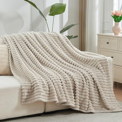 NEWCOSPLAY Super Soft Queen Blanket Linen Premium Silky Flannel Fleece 3D - Image 9
