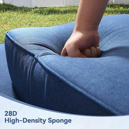 6" Thick Outdoor Cushions 24x24x6, 2-Set Deep Seat Patio Cushions - Image 9