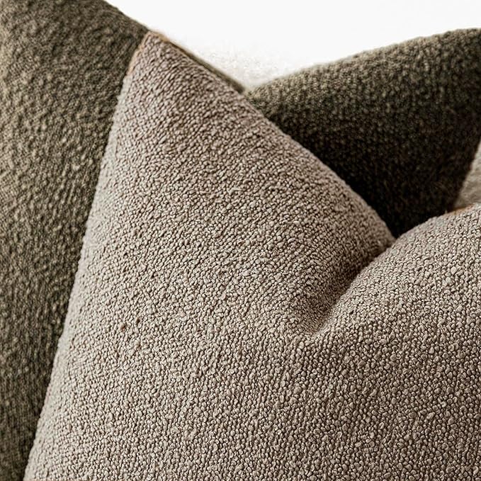 Foindtower Set of 2, Decorative Textured Boucle Throw Pillow Covers Accent - Image 4