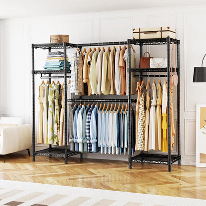ulif e7 garment rack, heavy duty clothes storage, package contents