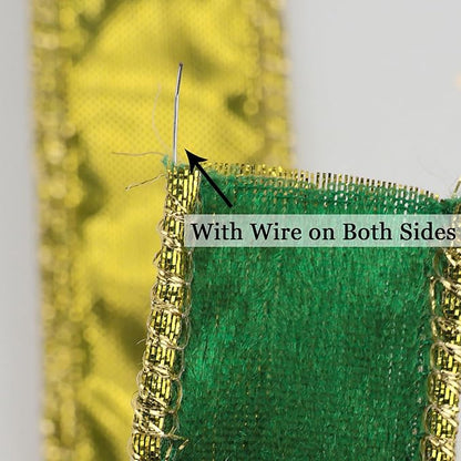 MEEDEE Crushed Green Velvet Ribbon - Image 7