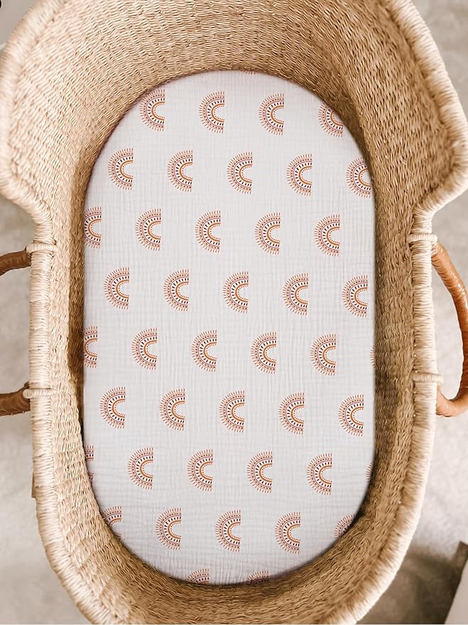 Bassinet Sheet for Baby Boy and Girl, Fitted Sheets for Rectangle, Hourglass - Image 2