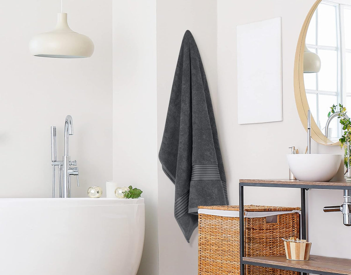 utopia towels extra large bath sheets, 2 pack, side view