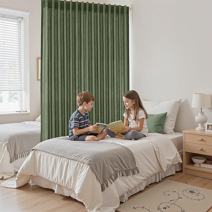 Extra Wide 100 Inch Linen Curtains - Image 8