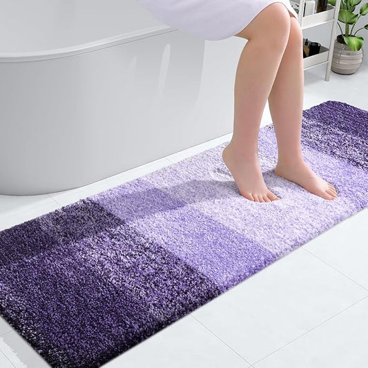 OLANLY Bathroom Runner Rugs 59x20, Extra Soft Absorbent Microfiber Bath Rugs by OLANLY