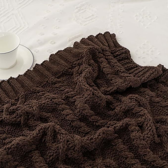 Battilo Dark Brown Throw Blanket - Image 7