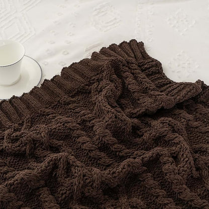 Battilo Dark Brown Throw Blanket - Image 7