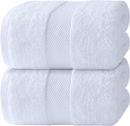 white classic luxury white bath sheets 2 pack, main product view