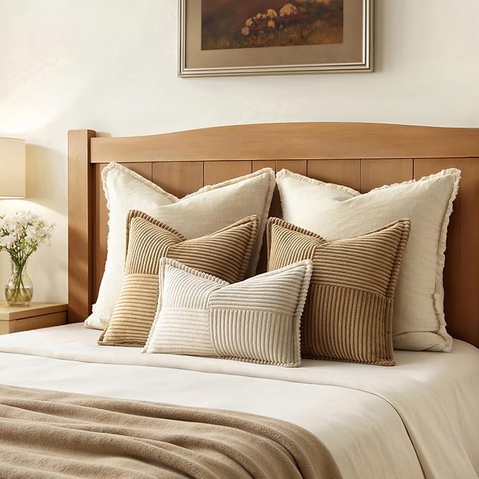 MIULEE Decorative Euro Sham Throw Pillow Covers - Image 3