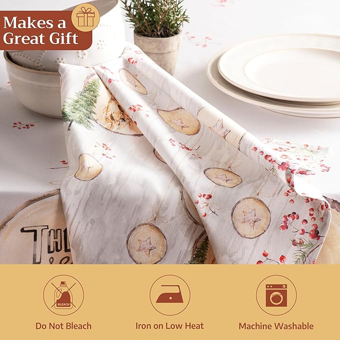 Maison d' Hermine Cloth Napkins Set of 4 100% Cotton - Image 5