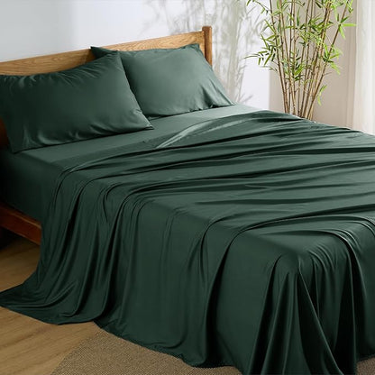 Bedsure Full Size Bed Sheets, Cooling Sheets, Rayon Derived from Bamboo by BEDSURE