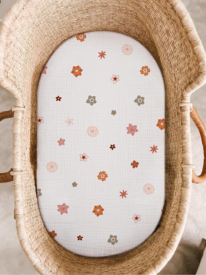 Bassinet Sheet for Baby Boy and Girl, Fitted Sheets for Rectangle, Hourglass - Image 2
