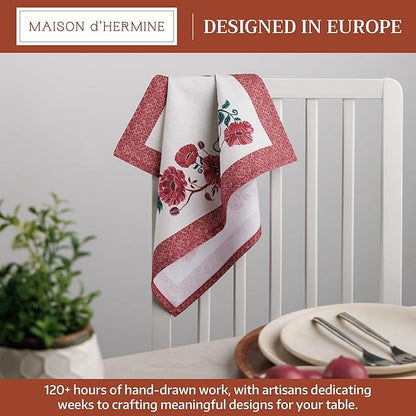 Maison d' Hermine Cloth Napkins Set of 4 100% Cotton Soft & Durable Everyday - Image 2