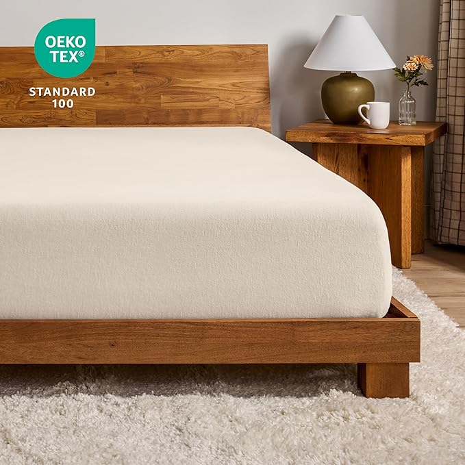 Bare Home Flannel Fitted Bottom Sheet 100% Cotton, Velvety Soft Heavyweight - Image 5