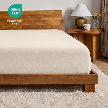 Bare Home Flannel Fitted Bottom Sheet 100% Cotton, Velvety Soft Heavyweight - Image 5