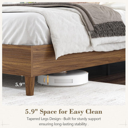 cszzd wood bed frame full size with charging, package contents