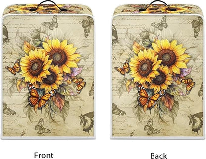 Mumeson Butterfly Sunflower Coffee Maker Cover, Universal Waterproof and - Image 2