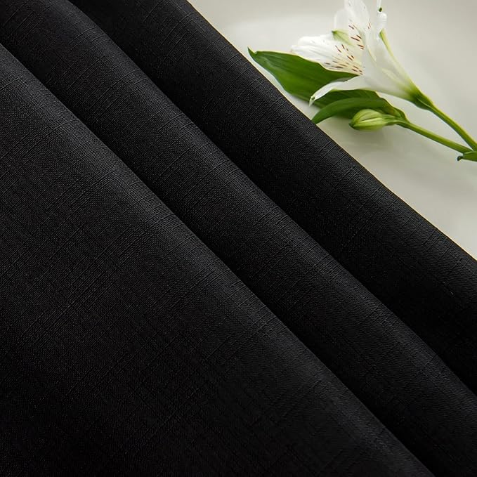 maxmill Round Linen Looking Textured Tablecloth Spill-Proof Wrinkle Free Soft - Image 9