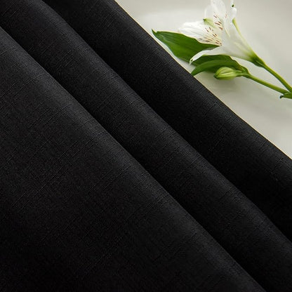 maxmill Round Linen Looking Textured Tablecloth Spill-Proof Wrinkle Free Soft - Image 9