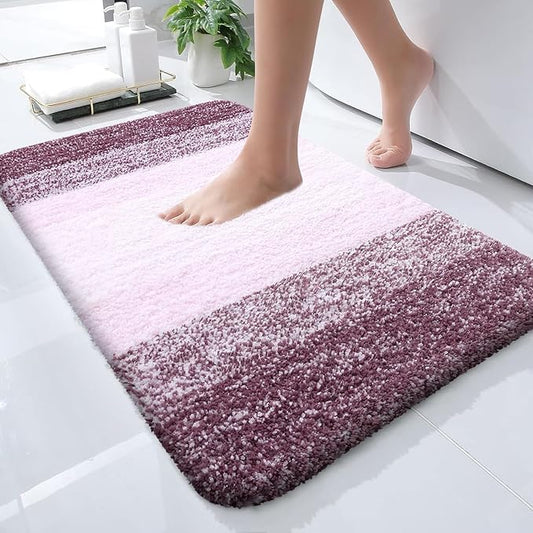 OLANLY Bathroom Rugs Mat 24x16, Extra Soft Absorbent Microfiber Bath Rugs by OLANLY