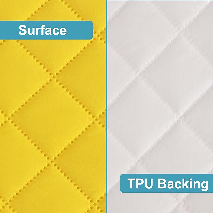 NTBAY 2 Pack Waterproof Mini Crib Mattress Protector, Quilted 24"x38" Fitted - Image 3