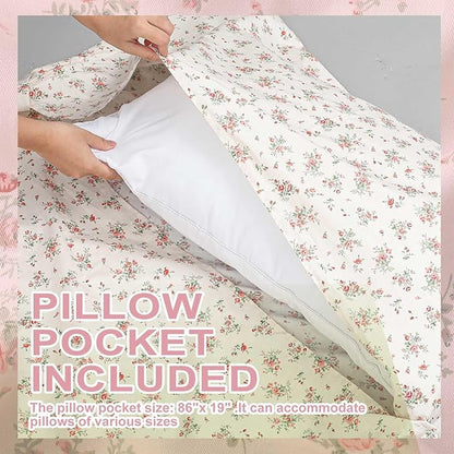 Sleeping Bag Liner 100% Cotton for Women Adult, 86 x 41 Pastoral Floral Cotton - Image 4