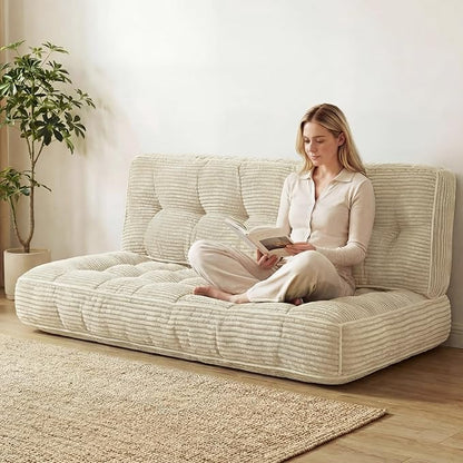 63 Inch Folding Sofa Bed Convertible Chair, 2-in-1 Convertible Boneless Sofa - Image 8