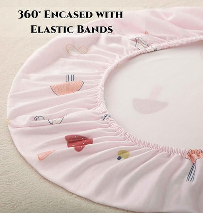 SDY Jersey Mushroom Bassinet Sheets - Image 5