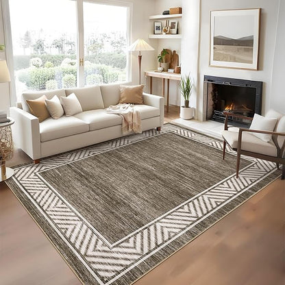 GarveeHome Modern Rugs for Living Room 8x10 Large Bordered Floor Mats - Image 2