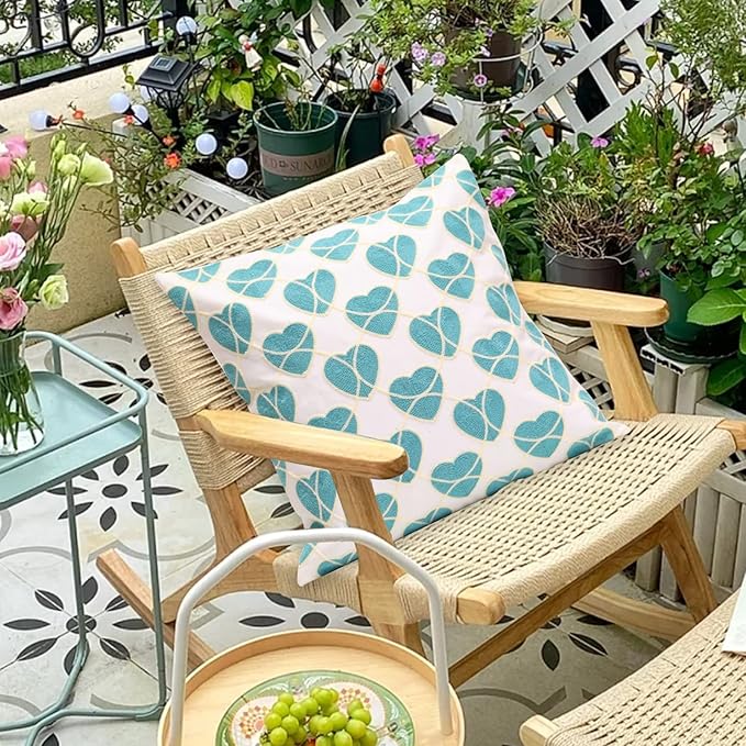 1 PCS Embroidered Throw Pillow Cover Home Decoration Cotton Decorative Square - Image 4