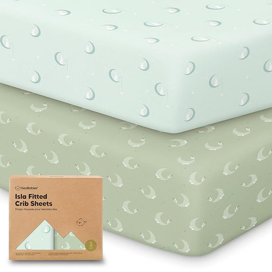 KeaBabies 2-Pack Baby Crib Sheets by KeaBabies