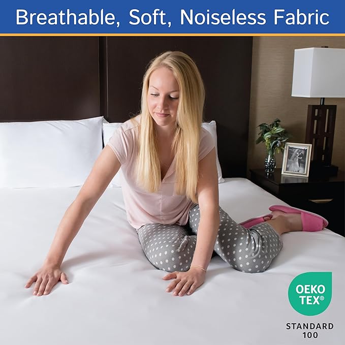 California King Size Mattress Protector Bed Bug Waterproof Zippered Cover - Image 5
