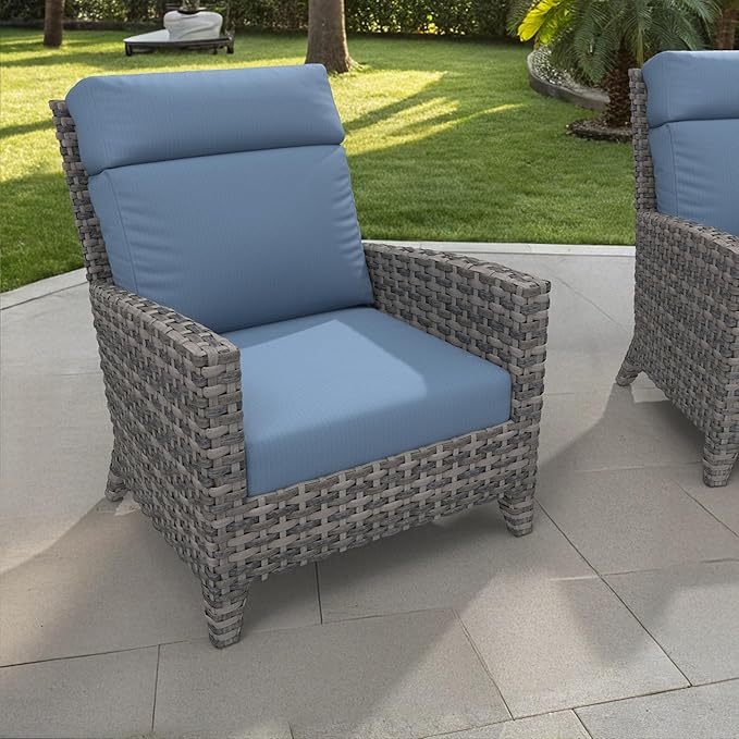 Covers & All CoverRite Rectangle High Back Chair Cushion, 600 Denier, Foam Seat - Image 7