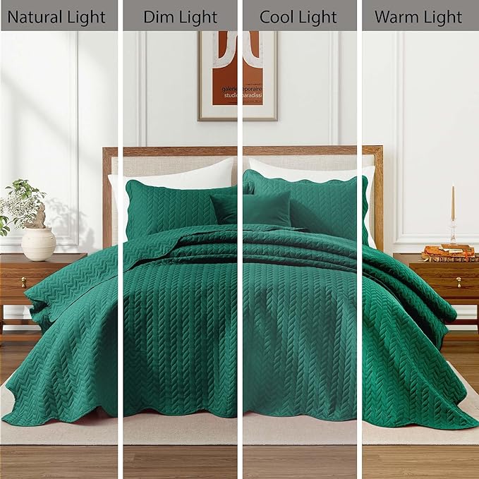IR Imperial Rooms California King Quilt Bedding Set Size + 2 Pillow Shams - Image 8