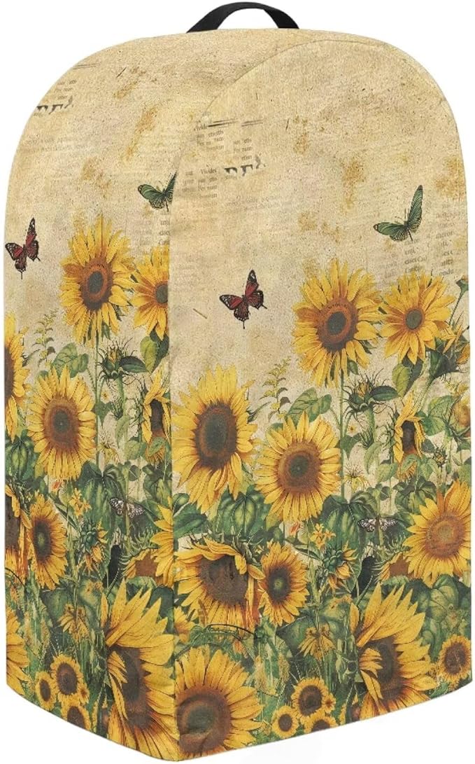 Retro Sunflower Butterfly Blender Cover Stand Mixer Covers Anti Fingerprint - Image 3