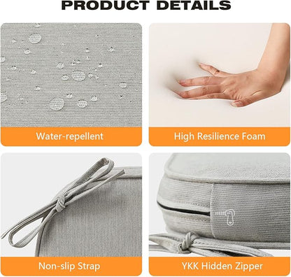 Sunbrella Round Corner Seat Cushions, Indoor Outdoor Water Repellent Universal - Image 5