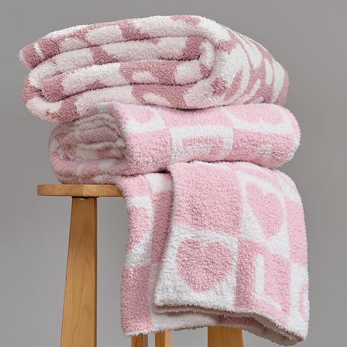 Joiedomi Throw Blanket for Couch Bed Sofa, Knitted Blankets Gifts for Women Mom - Image 7