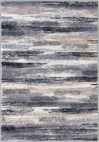Modern Abstract Entryway Rug Indoor 2x3 Washable Rug Non-Slip Soft Small Area - Image 9