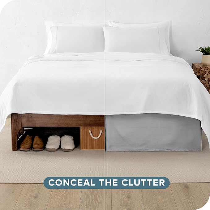 Bare Home Queen Bed Skirt - Image 3