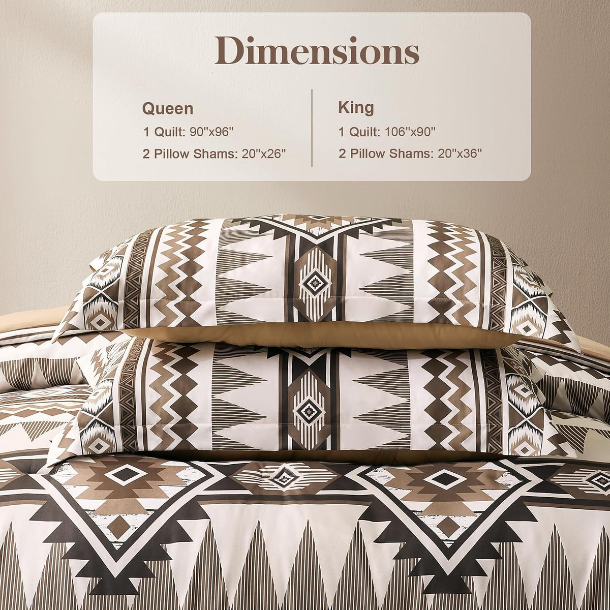 tyrot brown king size comforter set – 3 on a desk or shelf
