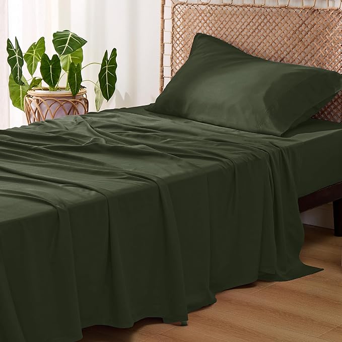 Bedsure Cooling Sheets Twin, Rayon Derived from Bamboo, Breathable & Soft Twin by BEDSURE