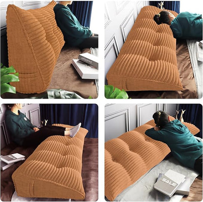 Daneey Headboard Pillow Full, Triangular Wedge Headboard Pillow - Image 3