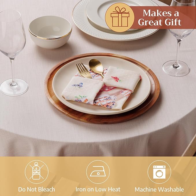 Maison d' Hermine Cloth Napkins Set of 4 100% Cotton Soft & Durable Everyday - Image 4