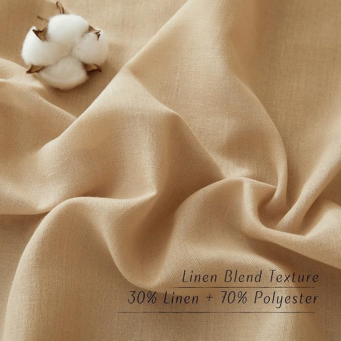 NICETOWN Linen Curtains 96 inches Long - Image 4