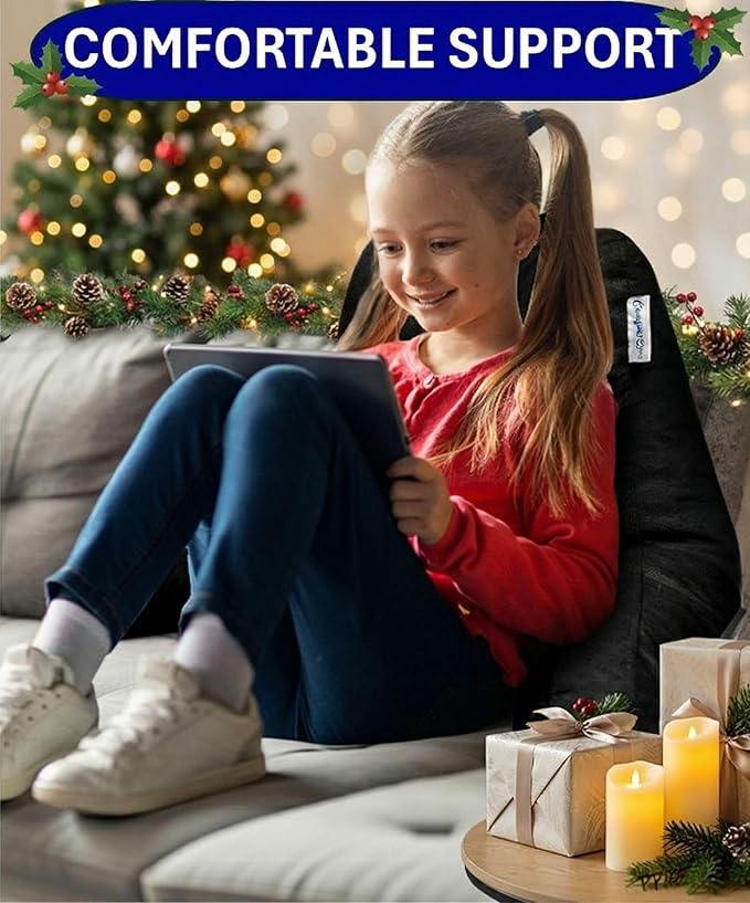 ComfortSpa Reading Pillow for Kids Teens Adult, Back Rest Pillow - Image 2